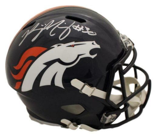 Phillip Lindsay Autographed Denver Broncos Speed Replica Helmet JSA 22624