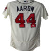 Hank Aaron Signed Atlanta Braves Authentic Majestic Cream 44 Jersey JSA 21007