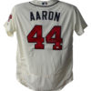 Hank Aaron Signed Atlanta Braves Authentic Majestic Cream 48 Jersey JSA 21109