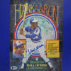 Hank Aaron Autographed/Signed Atlanta Braves 1986 Donruss Puzzle BAS 13225