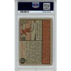 Hank Aaron Unsigned Atlanta Braves Trading Card 1962 Topps #320 PSA 6 58788