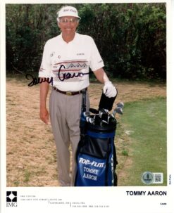 Tommy Aaron Autographed/Signed PGA 8x10 Photo Beckett 57329