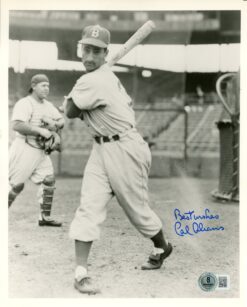 Cal Abrams Autographed/Signed Brooklyn Dodgers 8x10 Photo Beckett 57336