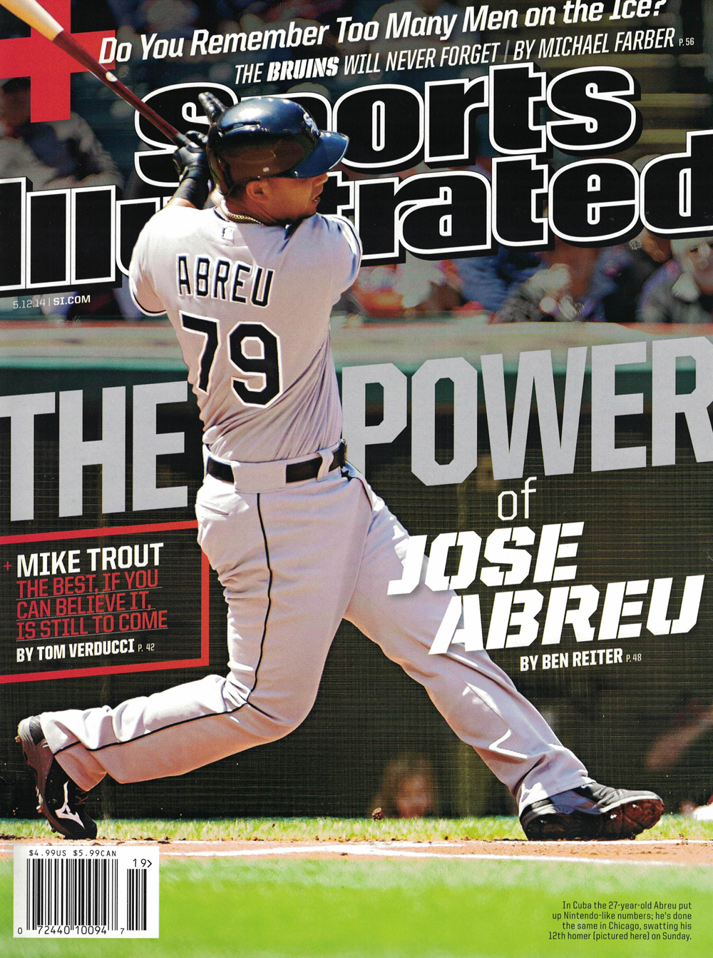 Jose Abreu Regional Newstand Sports Illustrated Magazine 5/12/14 No Label 27308