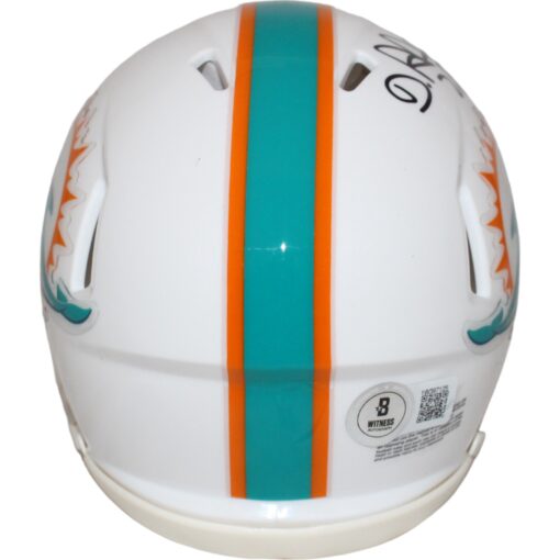Devon Achane Autographed/Signed Miami Dolphins Mini Helmet Beckett