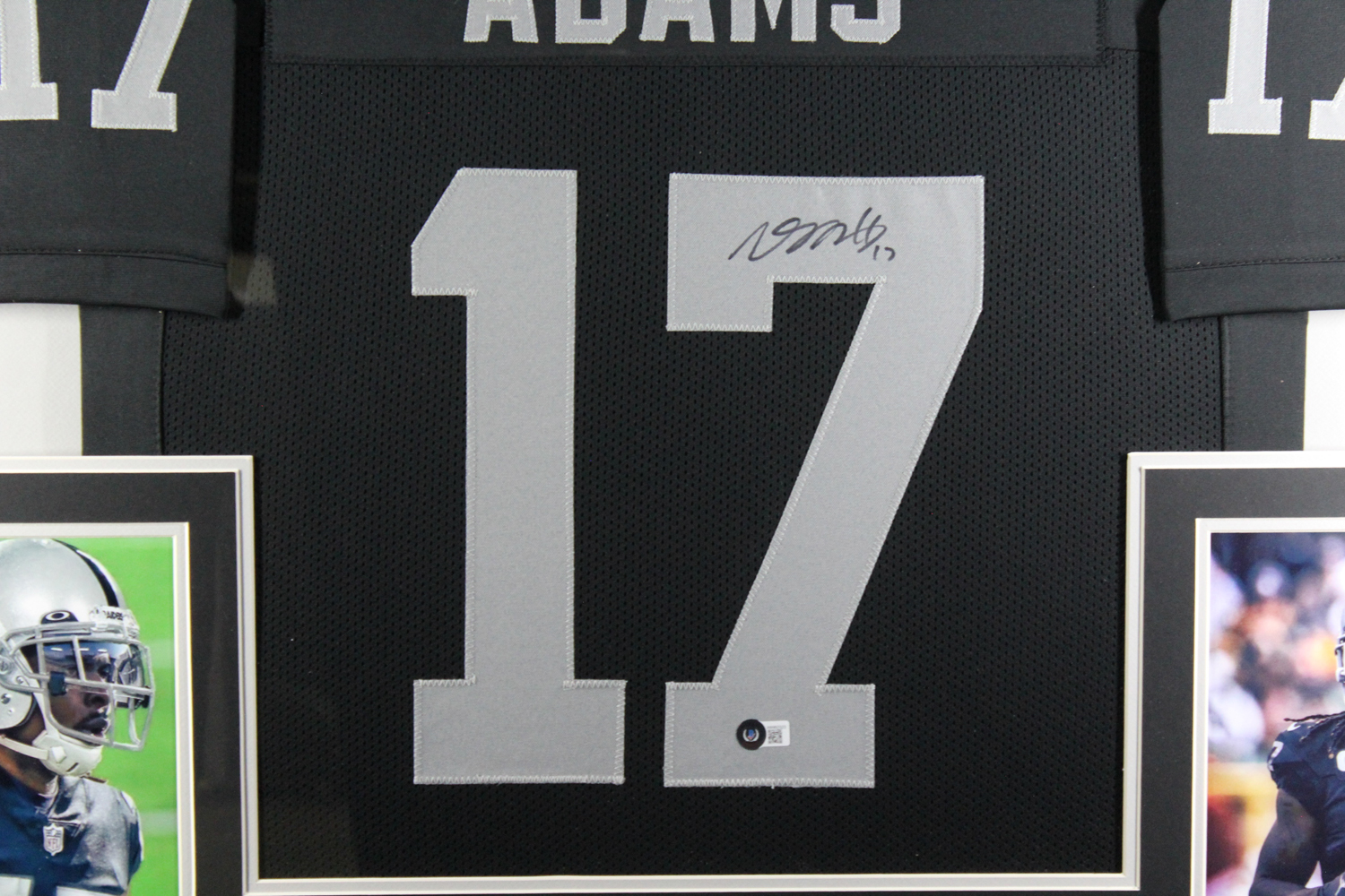Davante Adams Autographed Pro Style Framed Black XL Jersey Beckett