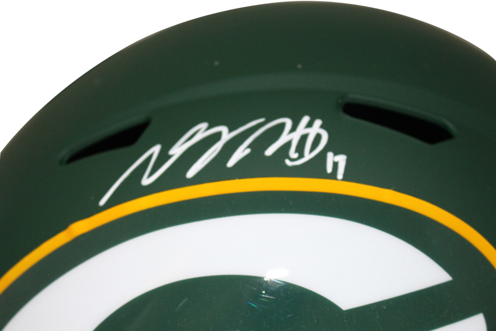 Davante Adams Autographed Green Bay Packers AMP Replica Helmet JSA 27650