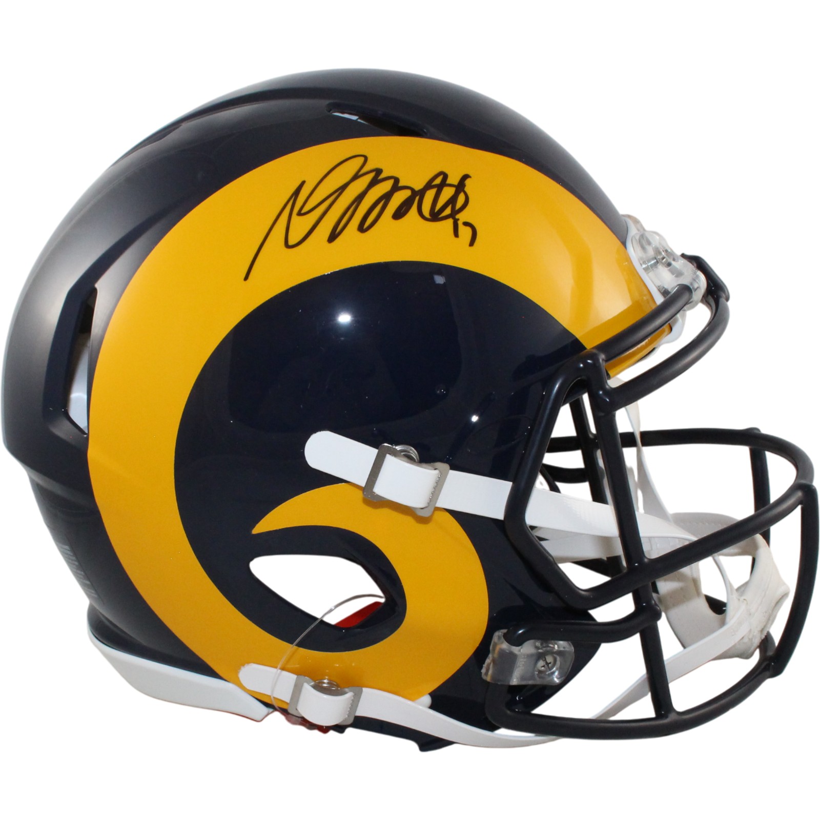 Davante Adams Autographed St Louis Rams Authentic TB Helmet Beckett WIT 55026