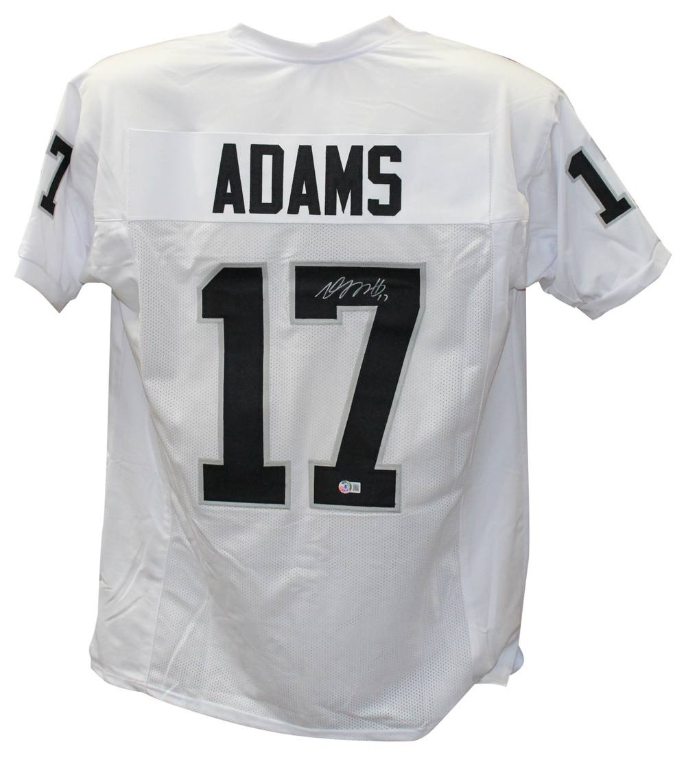 Davante Adams Autographed/Signed Pro Style White XL Jersey Beckett