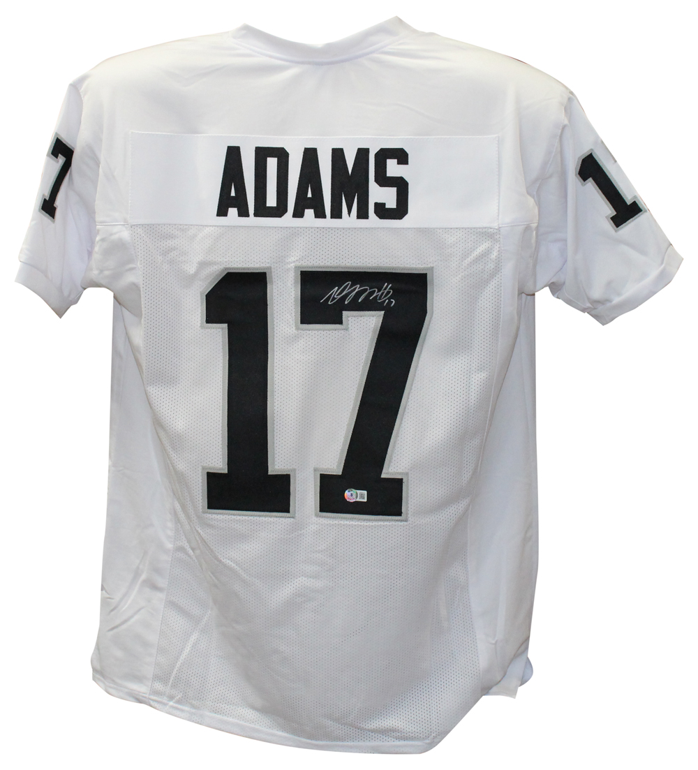 Davante Adams Autographed/Signed Pro Style White XL Jersey Beckett 