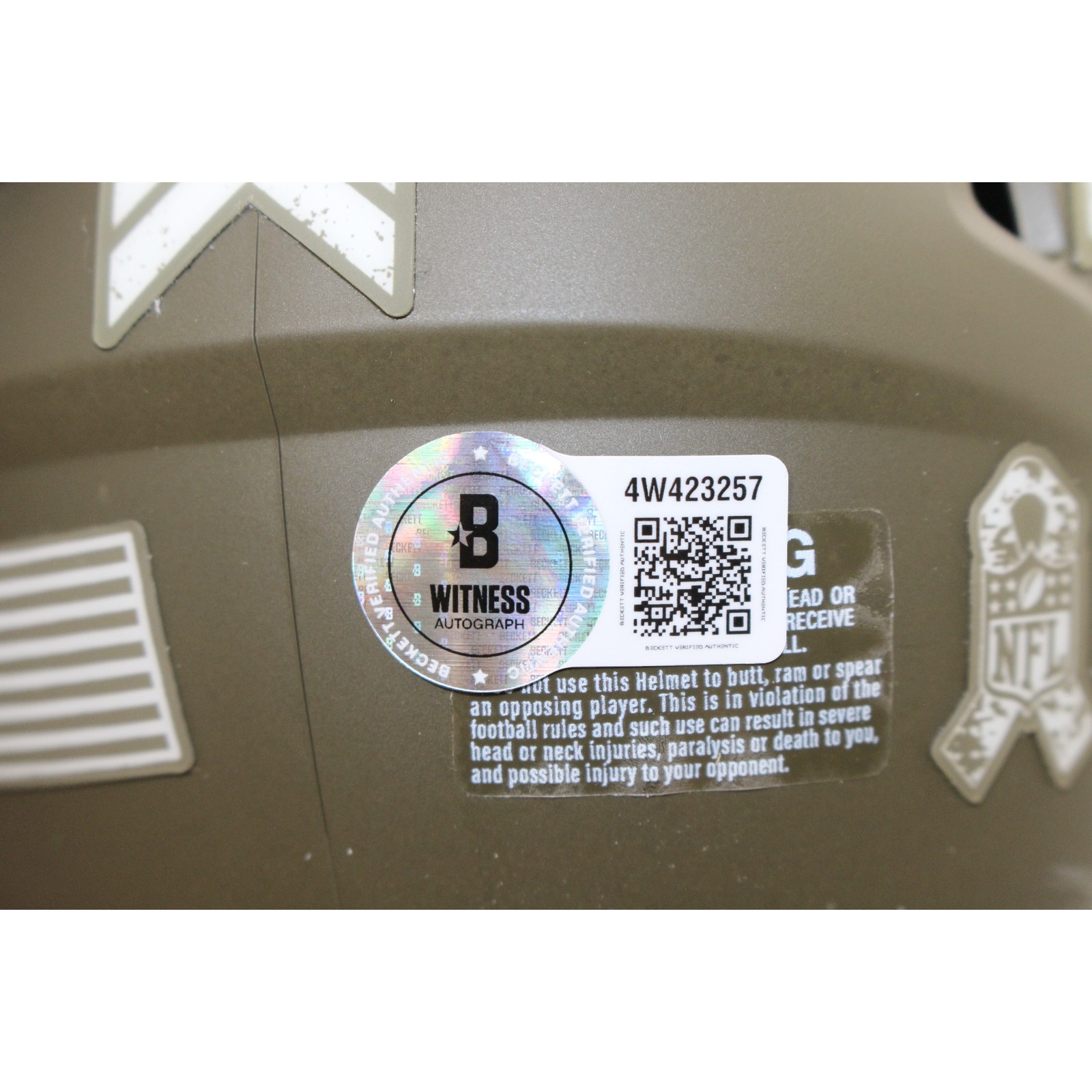 Davante Adams Autographed Los Angeles Rams 22 STS Mini Helmet Beckett WIT 55037 4 Davante Adams Autographed Los Angeles Rams 22 STS Mini Helmet Beckett WIT 55037