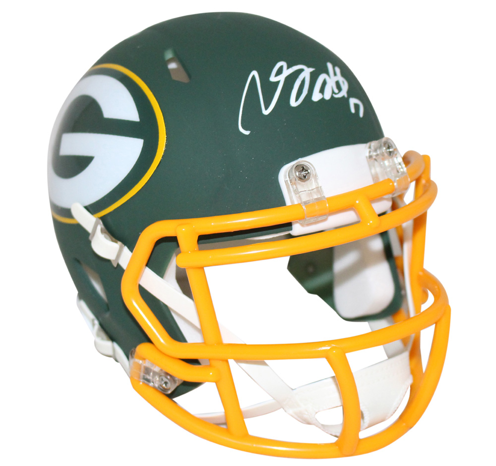 Davante Adams Autographed Green Bay Packers AMP Mini Helmet JSA 27647