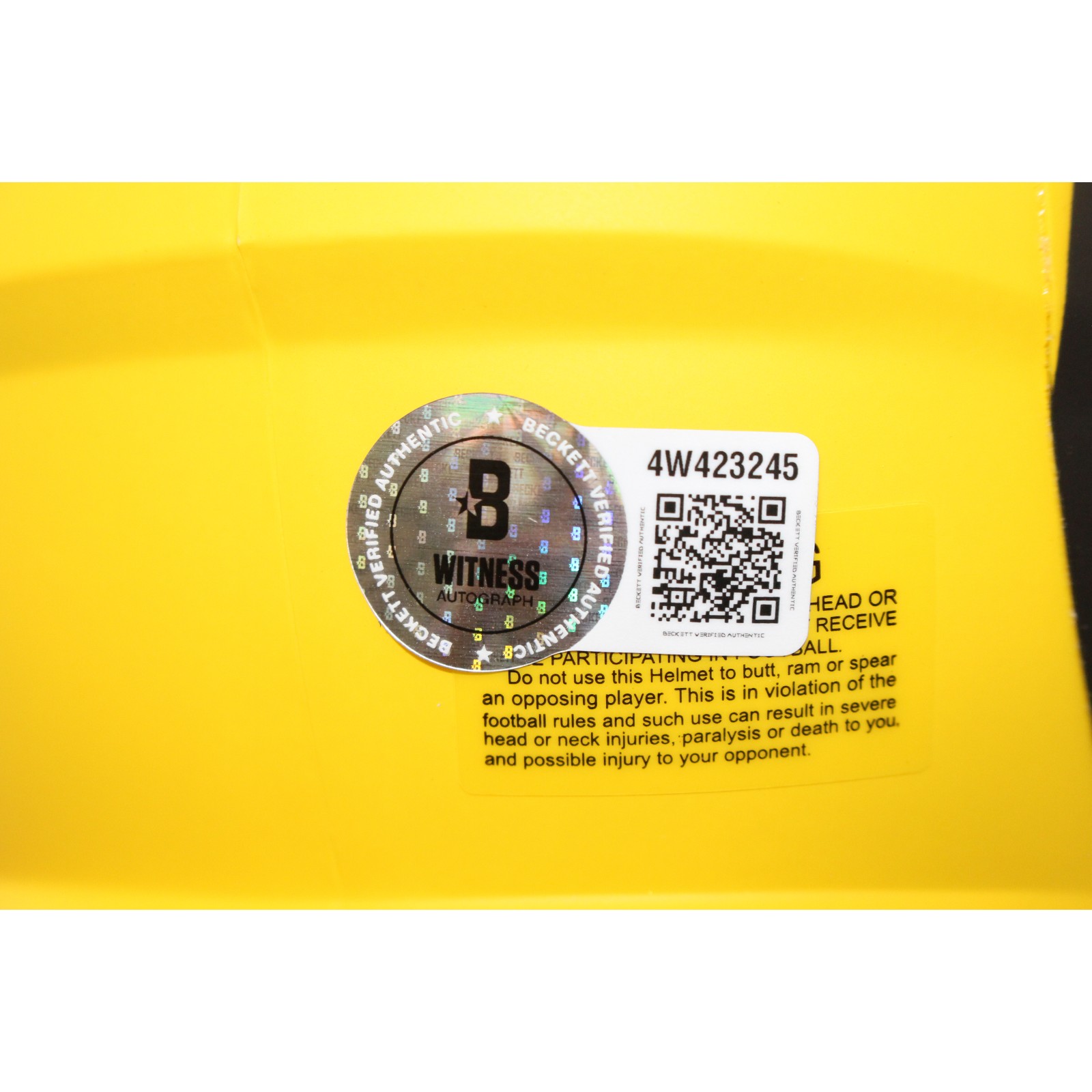 Davante Adams Autographed Los Angeles Rams Rave Mini Helmet Beckett WIT 55034 3 Davante Adams Autographed Los Angeles Rams Rave Mini Helmet Beckett WIT 55034