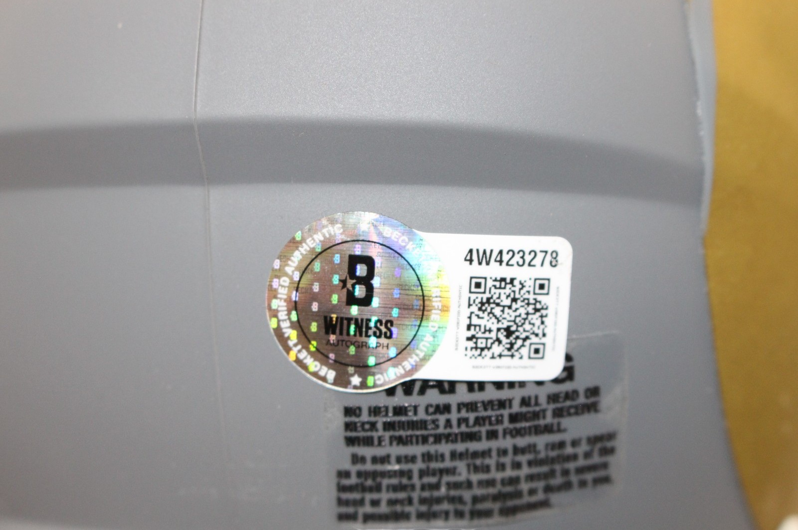 Davante Adams Autographed Los Angeles Rams Slate Mini Helmet Beckett WIT 55040 4 Davante Adams Autographed Los Angeles Rams Slate Mini Helmet Beckett WIT 55040