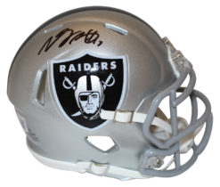 Davante Adams Autographed Las Vegas Raiders Speed Mini Helmet Beckett