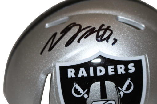 Davante Adams Autographed Las Vegas Raiders Speed Mini Helmet Beckett