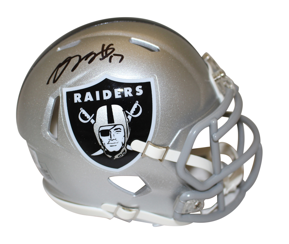 Davante Adams Autographed Las Vegas Raiders Speed Mini Helmet Beckett