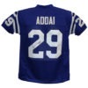 Joseph Addai Autographed/Signed Pro Style Blue XL Jersey 10305
