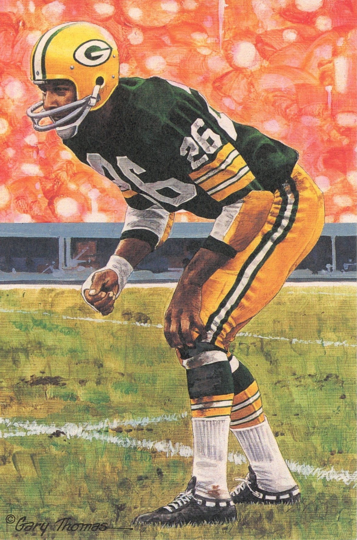 Herb Adderley Green Bay Packers Goal Line Art Card Series 4 No 91 LE /5000 58033