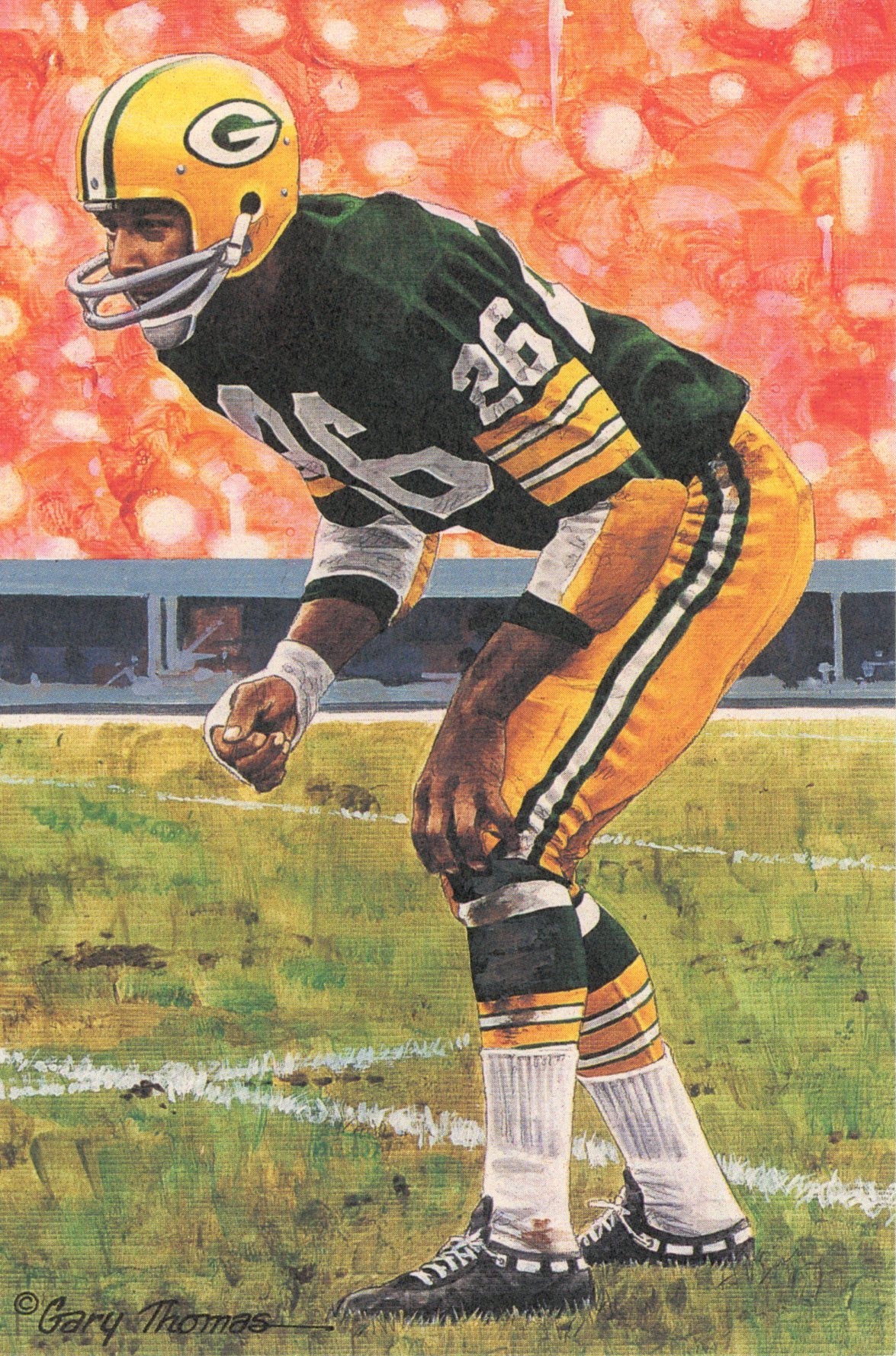 Herb Adderley Green Bay Packers Goal Line Art Card Series 4 No 91 LE /5000 58033