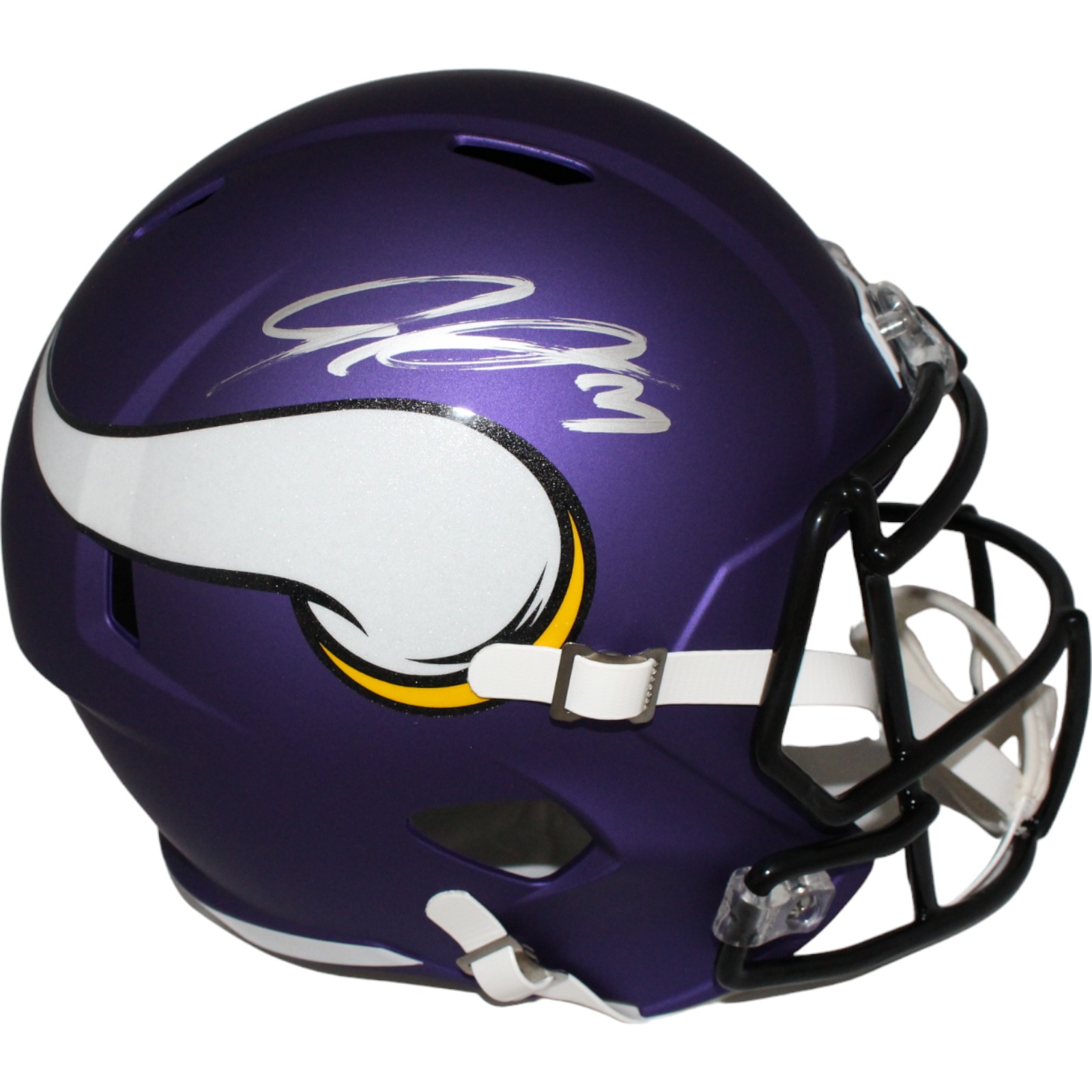 Jordan Addison Signed Minnesota Vikings F/S Helmet Beckett