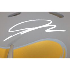 Jordan Addison Autographed Minnesota Vikings Slate Mini Helmet Beckett 53889