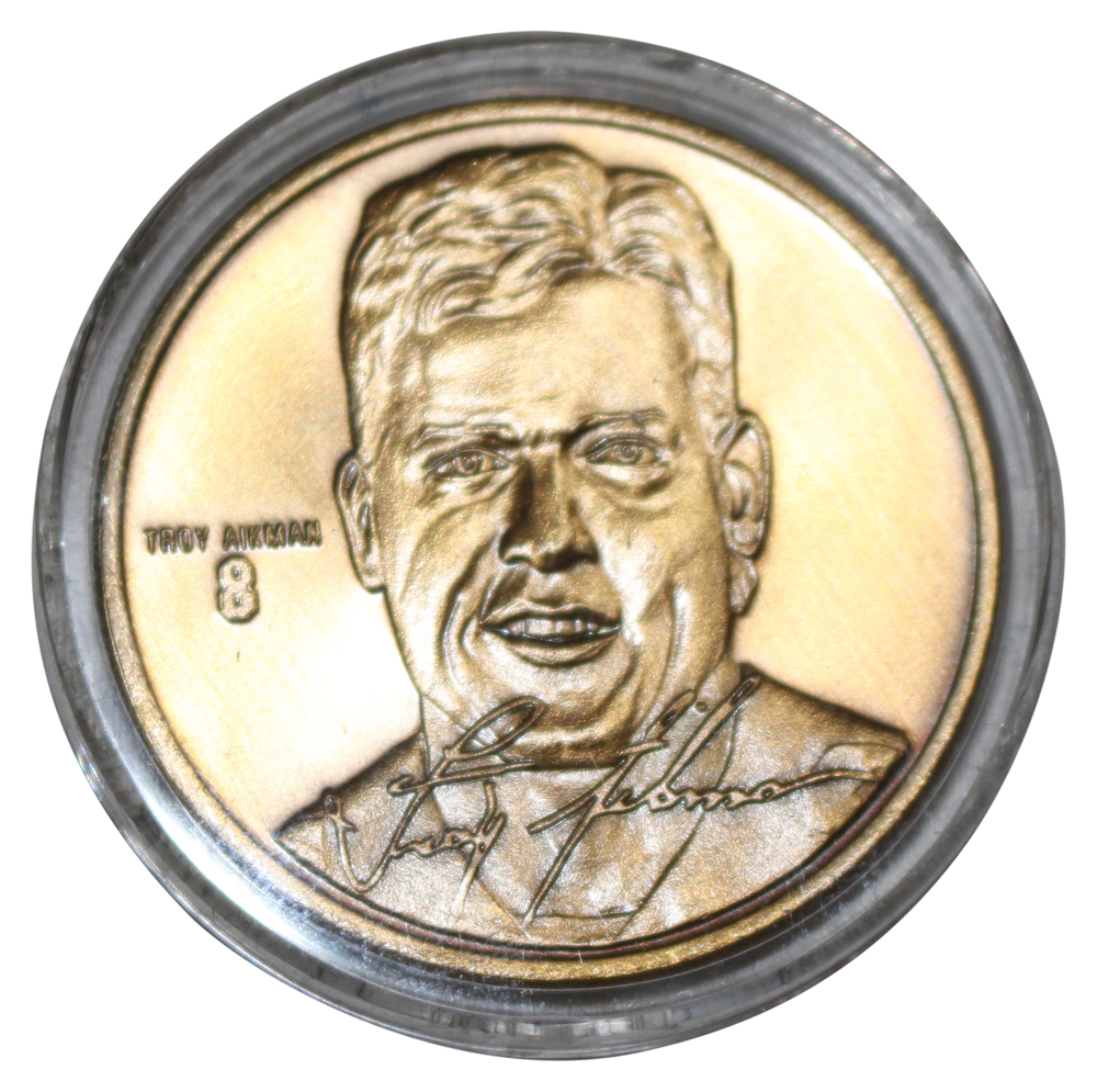 Troy Aikman Dallas Cowboys Limited Edition Bronze Coin 32272