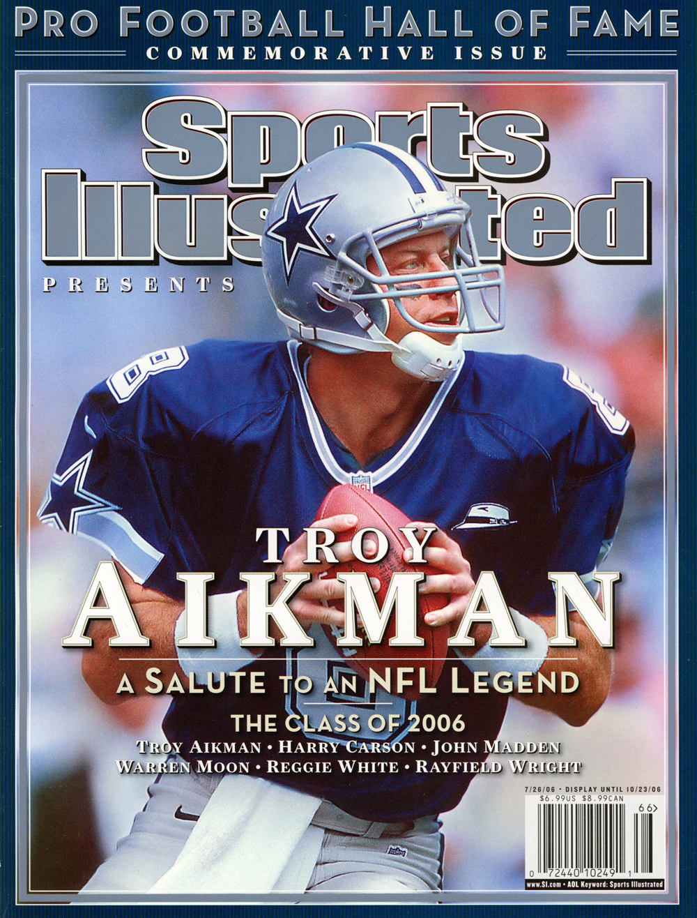Troy Aikman Dallas Cowboys Nov 2006 Sports Illustrated Magazine