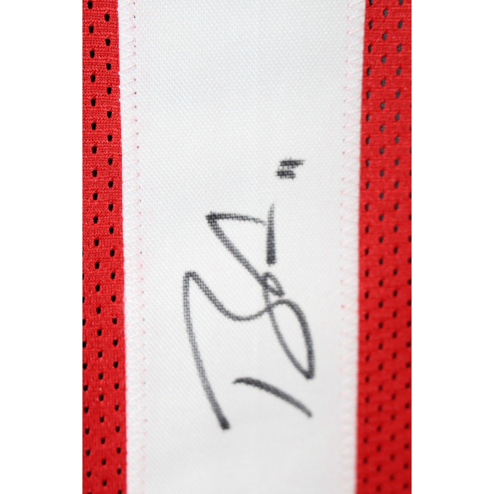 Brandon Aiyuk Autographed Pro Style Sz XL Red Jersey Beckett Witness 57913