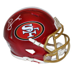 Brandon Aiyuk Signed San Francisco 49ers Flash Speed Mini Helmet Beckett