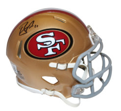 Brandon Aiyuk Autographed San Francisco 49ers Speed Mini Helmet Beckett