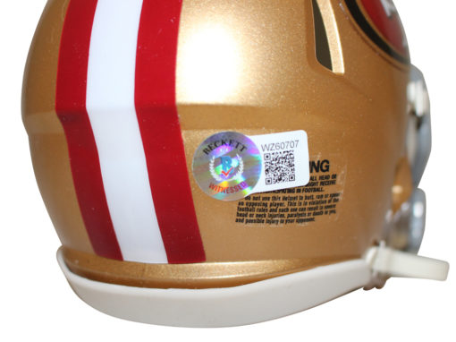 Brandon Aiyuk Autographed San Francisco 49ers Speed Mini Helmet Beckett