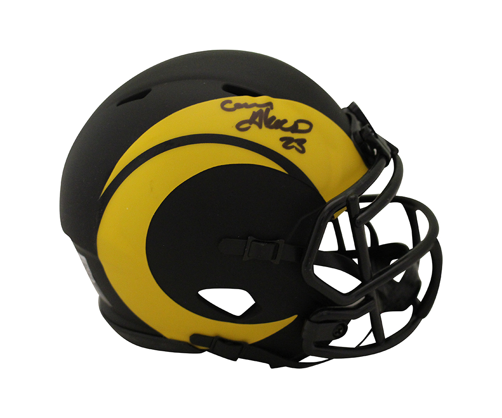 Cam Akers Autographed Los Angeles Rams Eclipse Mini Helmet Beckett