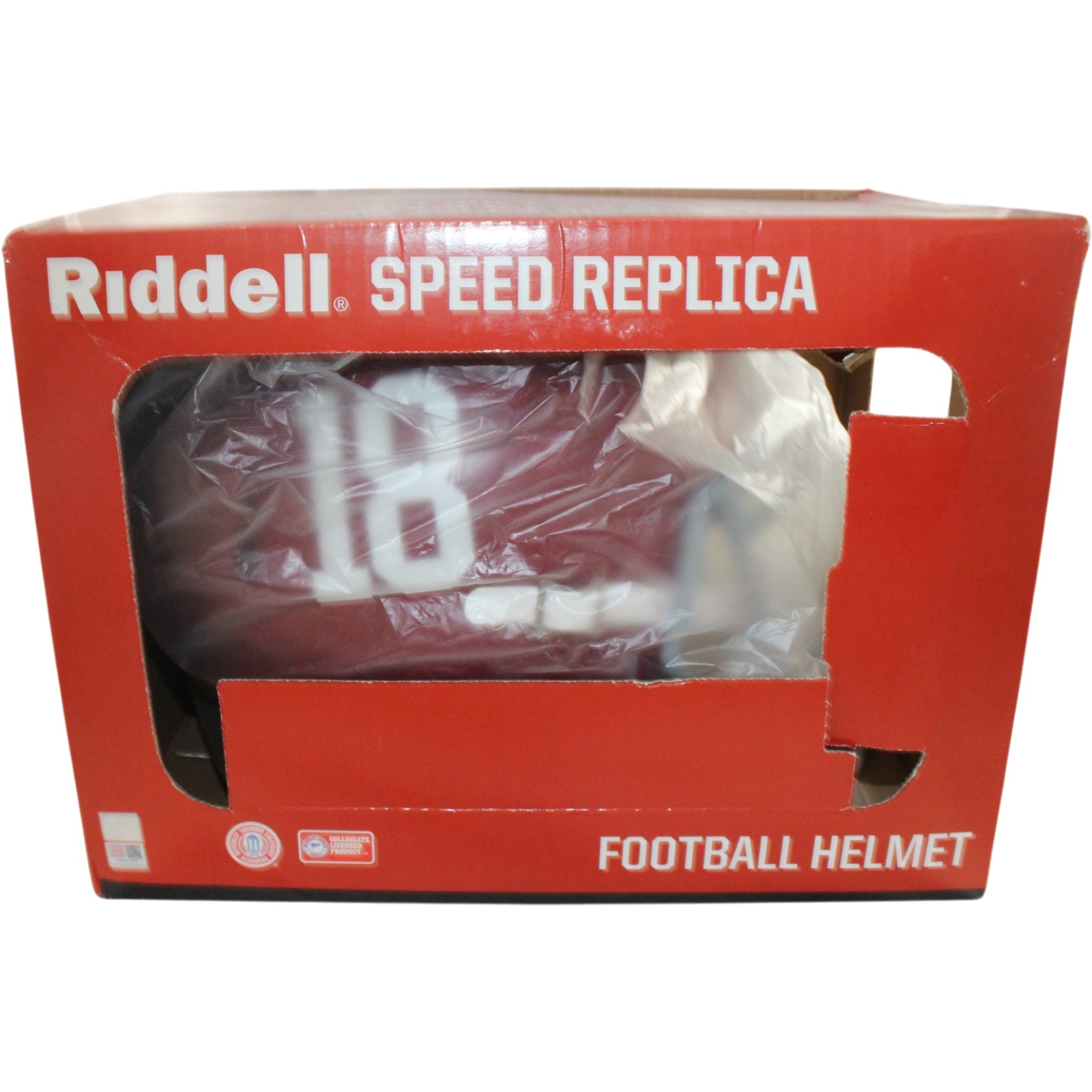 Alabama Crimson Tide Full Size Replica Helmet Riddell New In Box 39588 6 Alabama Crimson Tide Full Size Replica Helmet Riddell New In Box 39588