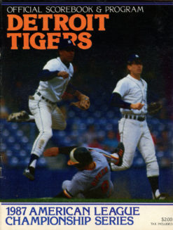 1987 ALCS Program Detroit Tigers vs Minnesota Twins