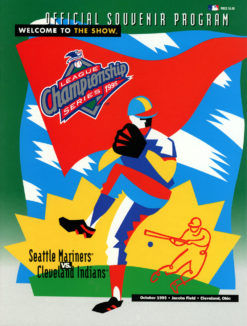 1995 ALCS Program Cleveland Indians vs Seattle Mariners