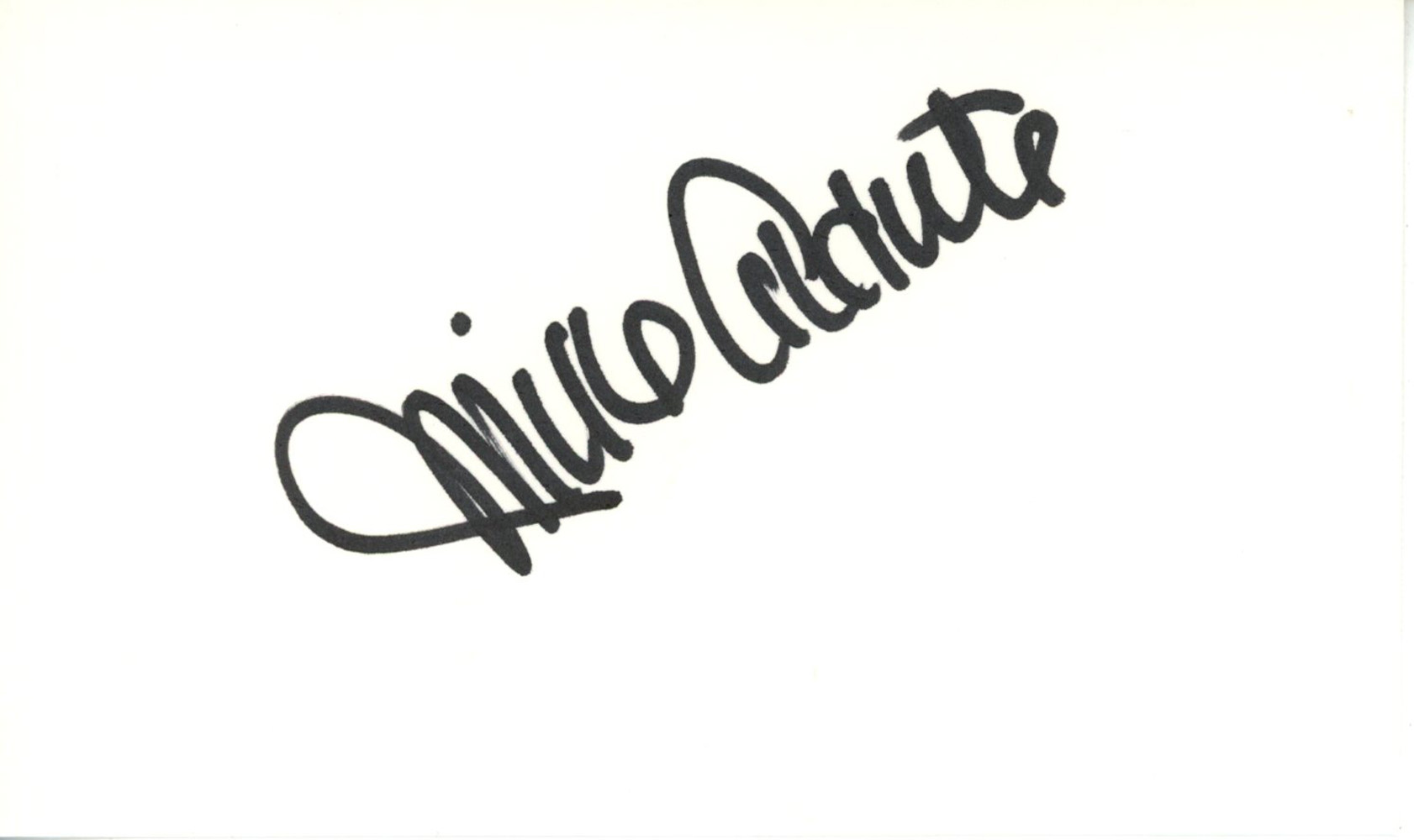 Mike Aldrete Autographed California Angels Index Card Beckett 45358