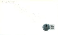 Mike Aldrete Autographed California Angels Index Card Beckett 45358