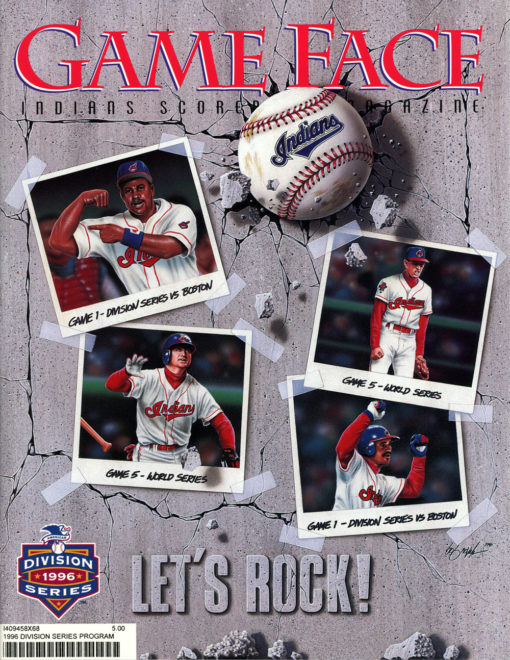 1996 ALDS Program Cleveland Indians vs Baltimore Orioles