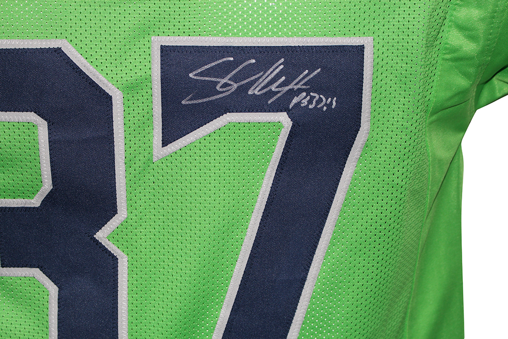 Shaun Alexander Autographed/Signed Pro Style Green XL Jersey Beckett