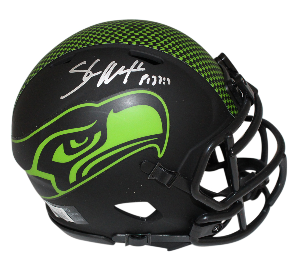 Shaun Alexander Signed Seattle Seahawks Eclipse Mini Helmet Beckett