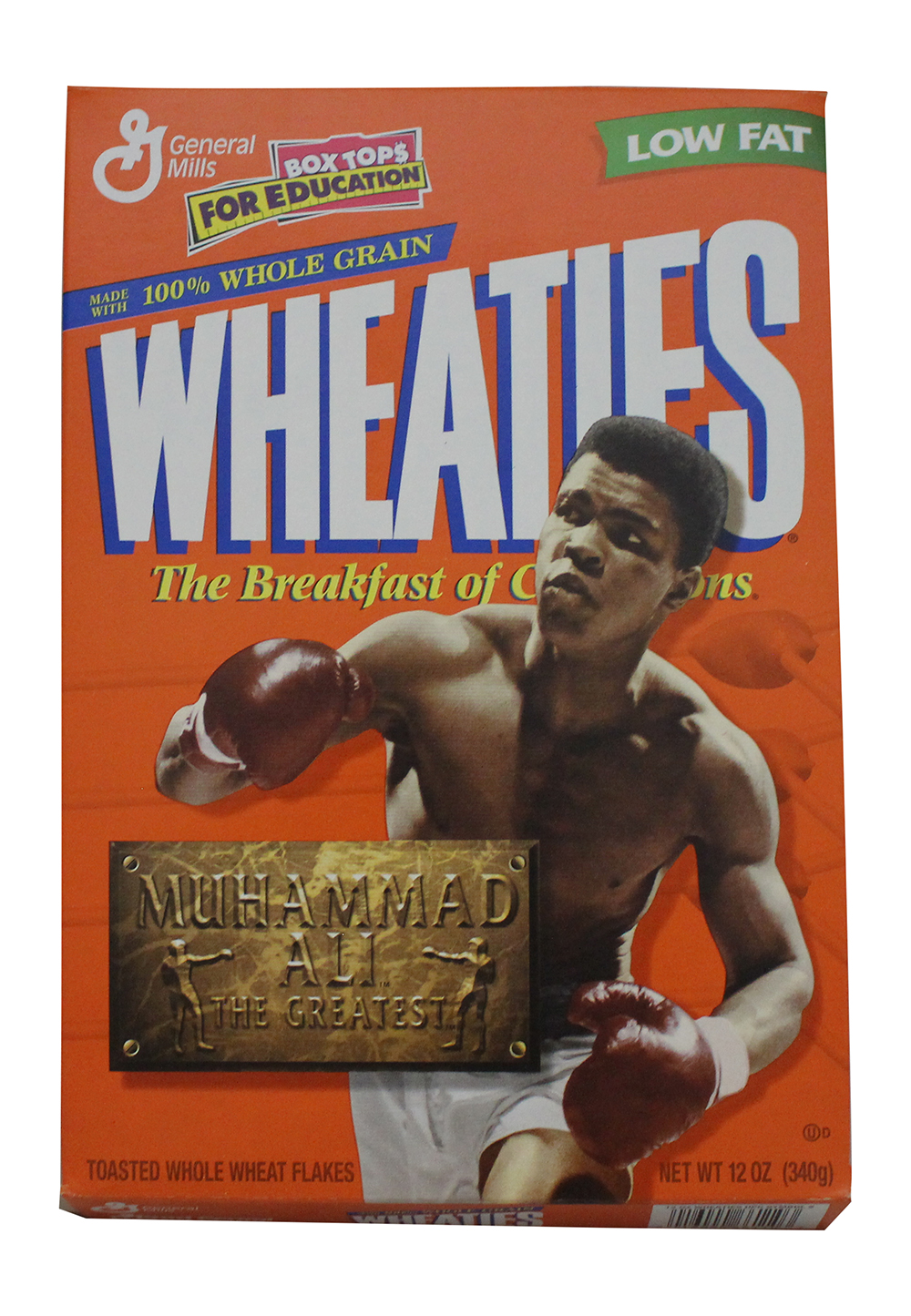 Muhammad Ali Boxing Wheaties Box Flattened 32013