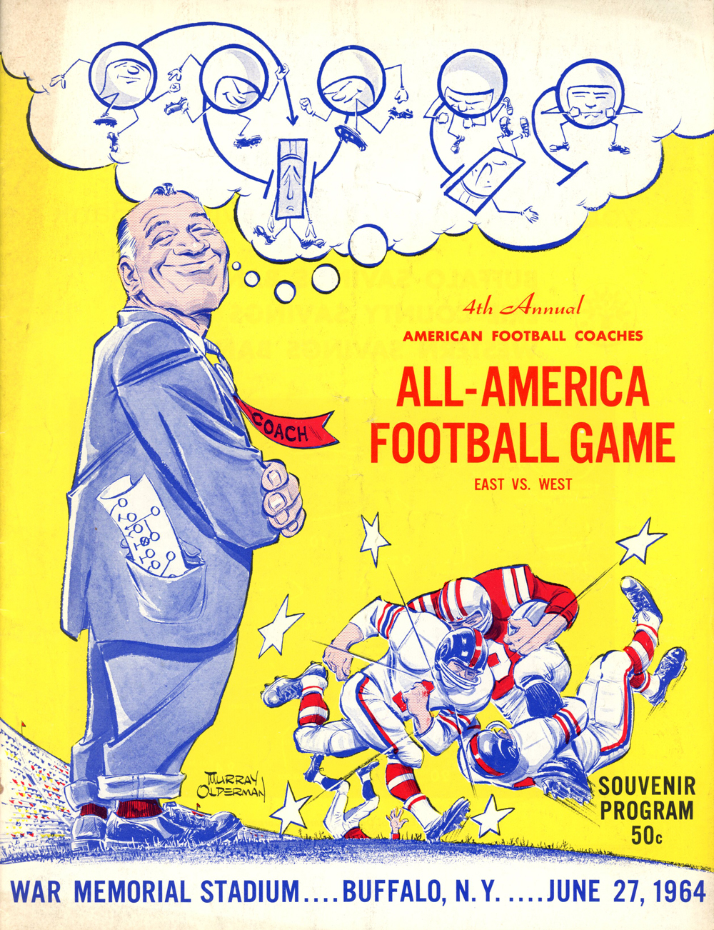 4th Annual All America Game June 1964 Program