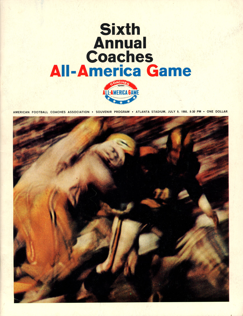 6th Annual All America Game July 1966 Program