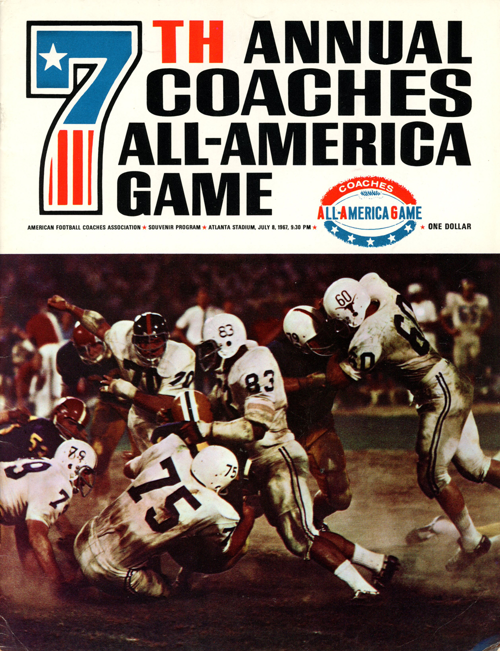 7th Annual All America Game July 1967 Program