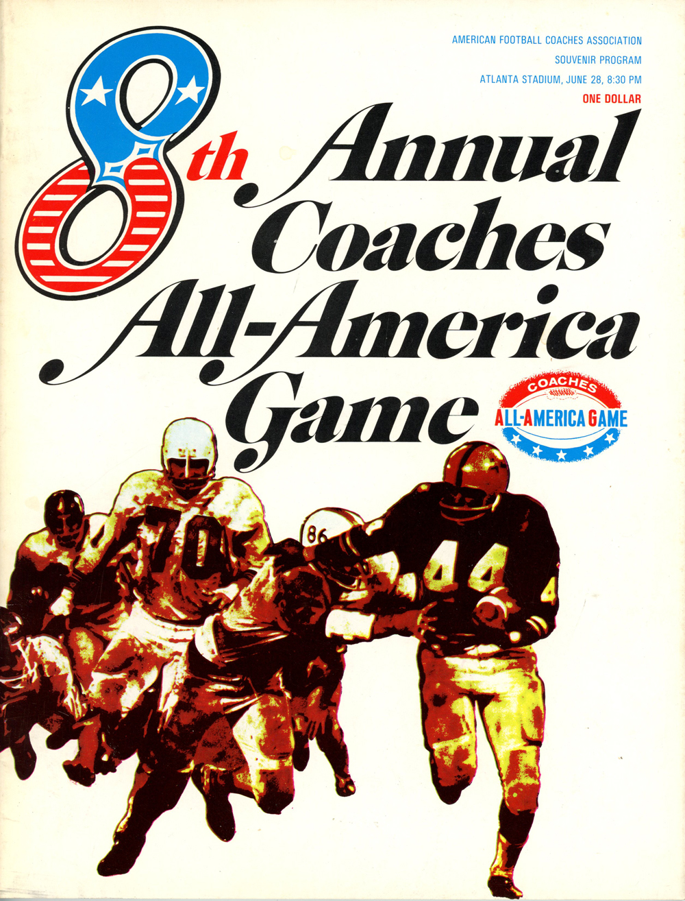 8th Annual All America Game June 1968 Program