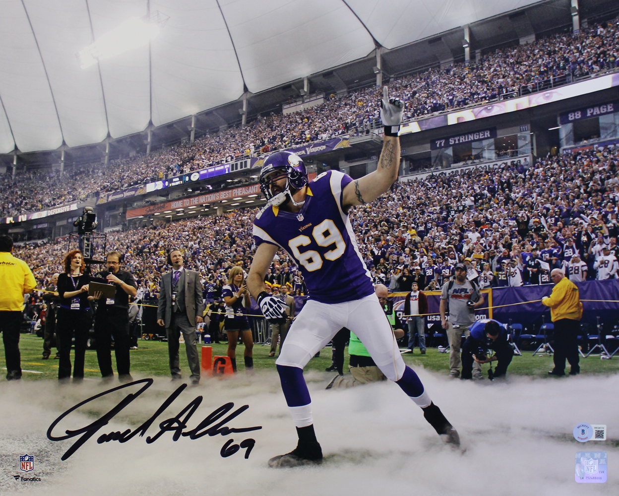 Jared Allen Autographed/Signed Minnesota Vikings 16x20 Photo Beckett