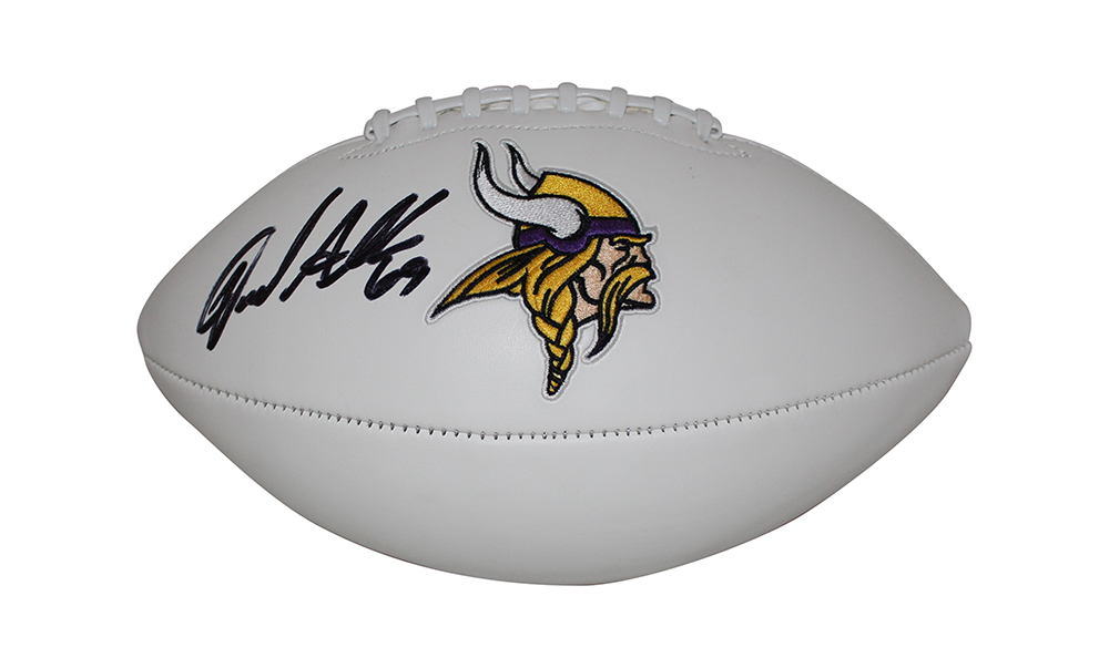 Jared Allen Autographed/Signed Minnesota Vikings Logo Football Beckett