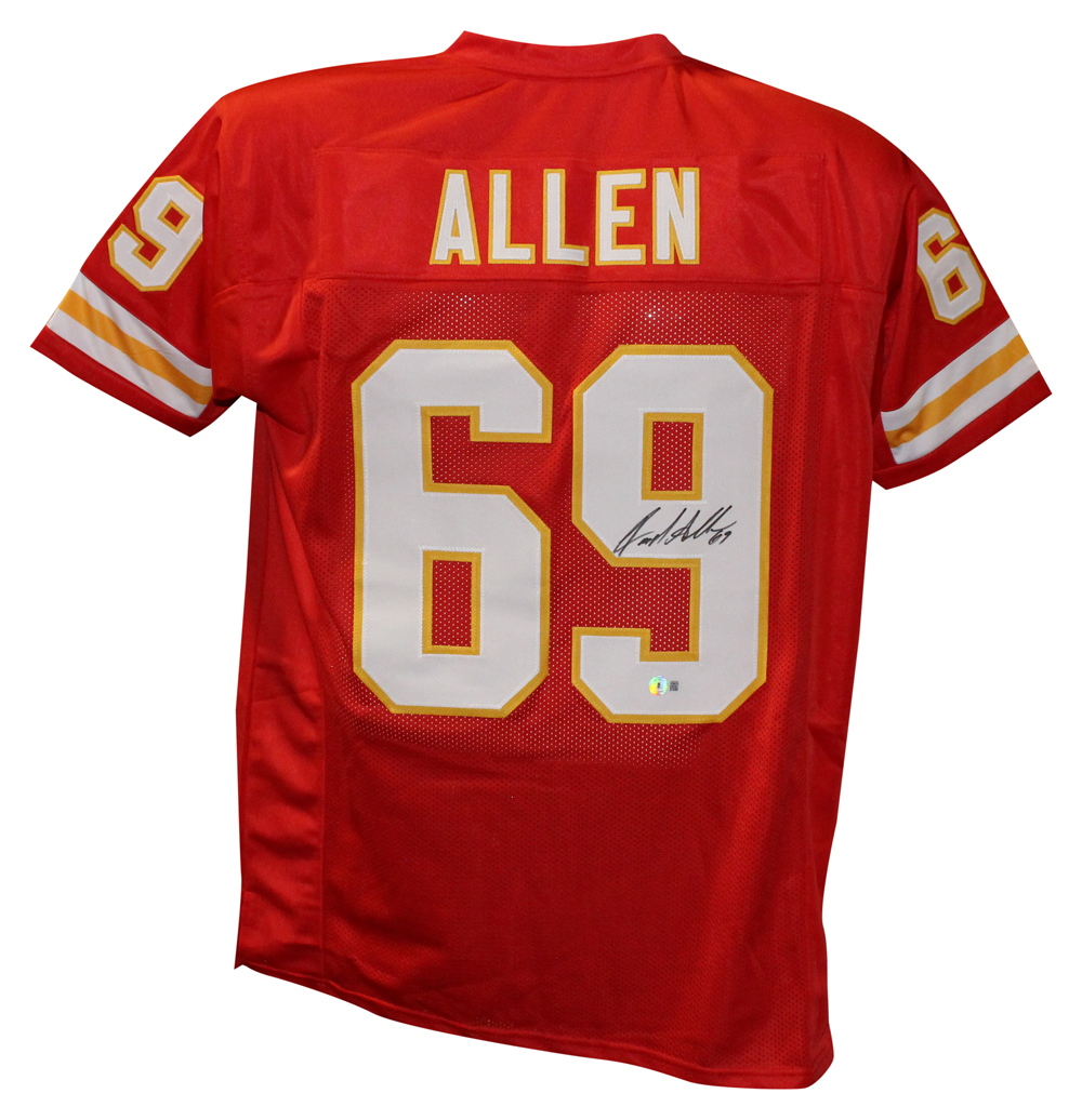 Jared Allen Autographed/Signed Pro Style Red Jersey BAS