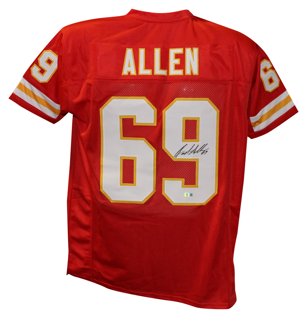 Jared Allen Autographed/Signed Pro Style Red Jersey BAS 